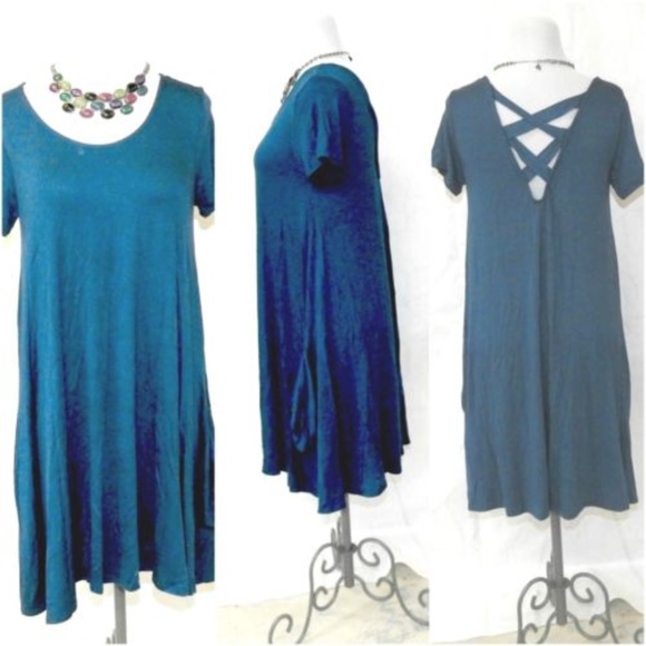 Rags & Coulture Dresses & Skirts - 🔥 NWT Rags& Couture Cross back T-Shirt Dress